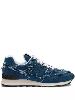 Miu Miu джинсовые кроссовки 574 из коллаборации с New Balance, синий