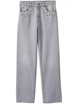 Miu Miu джинсы прямого кроя, серый