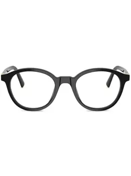Miu Miu Eyewear очки в круглой оправе, черный