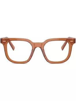 Miu Miu Eyewear очки в квадратной оправе, коричневый