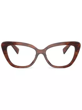 Miu Miu Eyewear очки в оправе 'кошачий глаз', коричневый