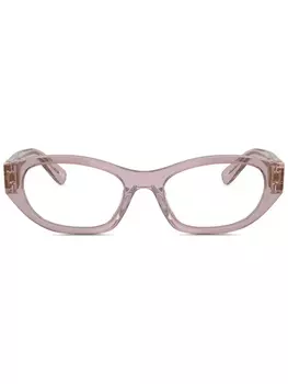 Miu Miu Eyewear очки в овальной оправе, нейтральный