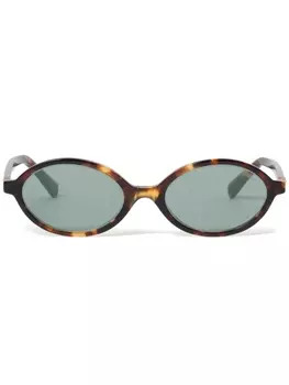 Miu Miu Eyewear солнцезащитные очки Miu Regard, коричневый