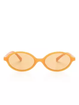 Miu Miu Eyewear солнцезащитные очки Miu Regard, оранжевый