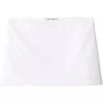 MIU MIU FW24 Повседневная короткая юбка женская белые