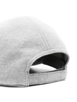 Miu Miu кепка с вышитым логотипом, серый