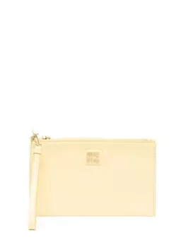 Miu Miu клатч с логотипом, желтый
