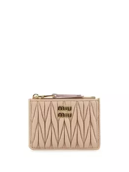 Miu Miu кошелек с логотипом, нейтральный цвет