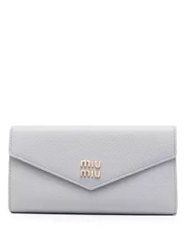 Miu Miu кошелек с логотипом, синий
