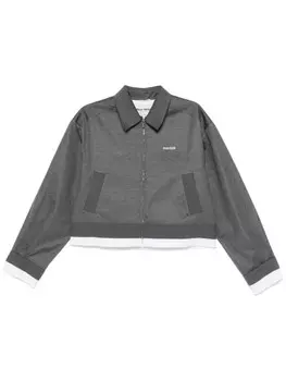 Miu Miu куртка-рубашка, серый