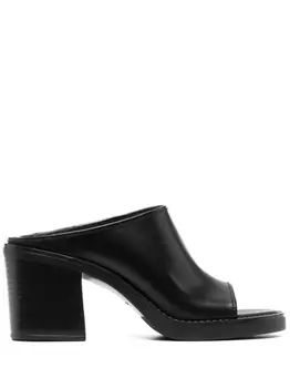 Miu Miu мюли с открытым носком, черный