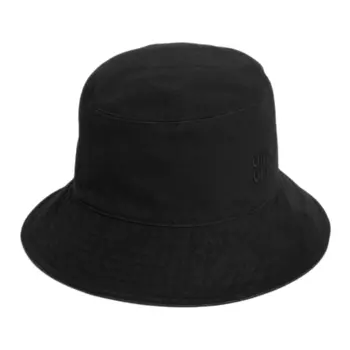 MIU MIU Панама из габардина унисекс, черная