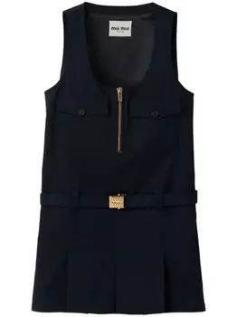 Miu Miu платье мини Chino, синий
