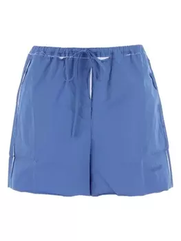 Miu Miu поплиновые шорты, синий