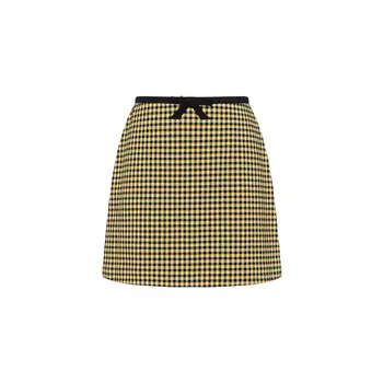 MIU MIU Повседневная короткая юбка женская желто-черная