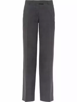 Miu Miu шерстяные брюки, серый