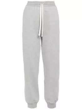 Miu Miu спортивные брюки с нашивкой-логотипом, серый