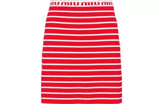 MIU MIU SS22 Повседневная короткая юбка женская красная