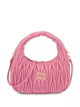 Miu Miu стеганая мини-сумка Wander, розовый