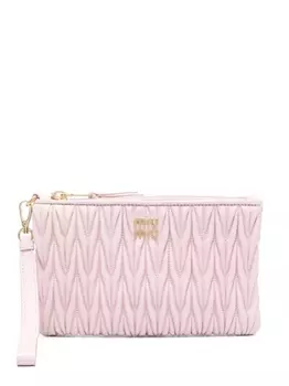 Miu Miu стеганый кошелек, розовый