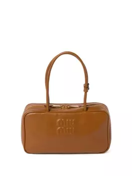 Miu Miu сумка-тоут Beau, коричневый