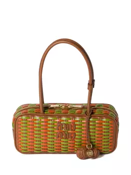 Miu Miu сумка-тоут Beau, коричневый