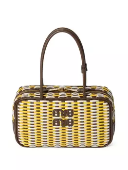 Miu Miu сумка-тоут Beau, коричневый