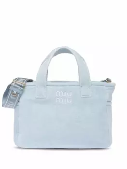 Miu Miu сумка-тоут Terry, синий