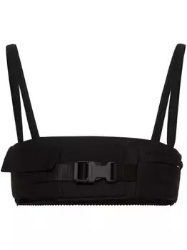 Miu Miu топ-бралетт Radzimir с пряжкой, черный