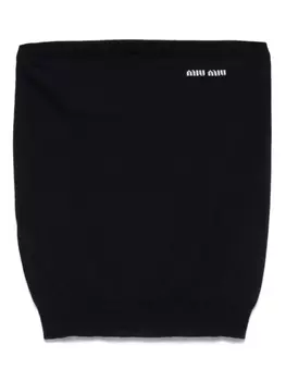 Miu Miu топ из вирджинской шерсти, синий