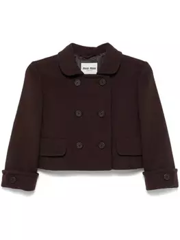Miu Miu укороченная куртка, коричневый