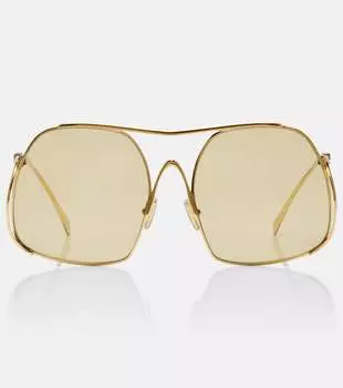 Miu Ombre квадратные солнцезащитные очки Miu Miu