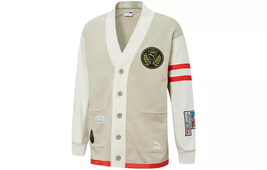 Mix Badge Длинный трикотаж унисекс Off White Puma, кремовый