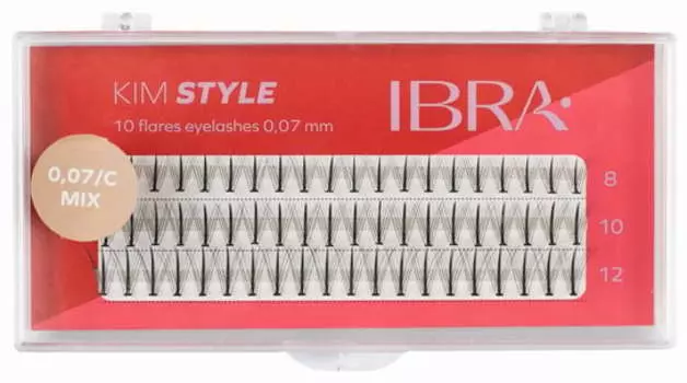 Микс пучков ресниц Ibra и Kim Style