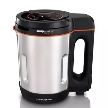Миксер Morphy Richards 501021 SOUP Maker, корпус из нержавеющей стали, 900 Вт, контейнер 1 л, 4 скорости, функция приготовления
