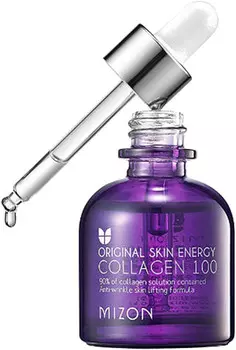 Mizon Collagen 100, Легкая сыворотка с коллагеном для зрелой кожи, придает упругость, 30 мл