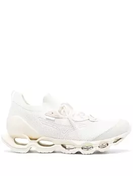 Mizuno кроссовки с нашивкой-логотипом, белый