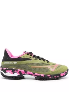 Mizuno кроссовки со вставками, зеленый