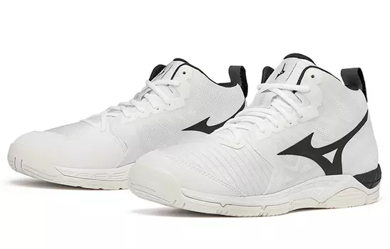 Кроссовки Mizuno Wave Super Sonic 2 Mid 'White Black'