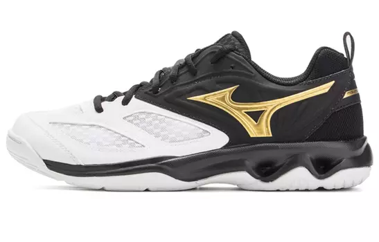 Кроссовки Mizuno Unisex, белый/черный/темно-желтый