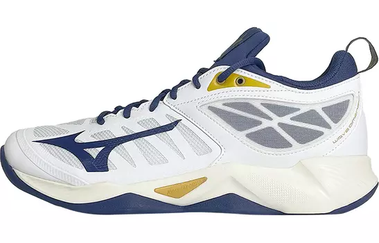 Кроссовки Mizuno Unisex, белый/синий/желтый