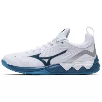 Mizuno Кроссовки унисекс, White blue silver