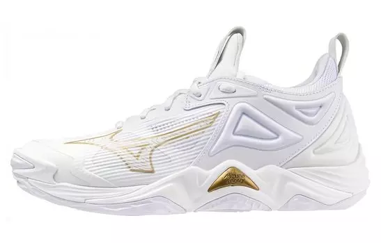 Mizuno Кроссовки унисекс, White/Gold