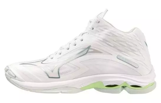 Mizuno Кроссовки унисекс, White/Green