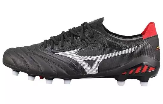 Mizuno Morelia Neo Футбольная обувь Мужчины, Black silver red