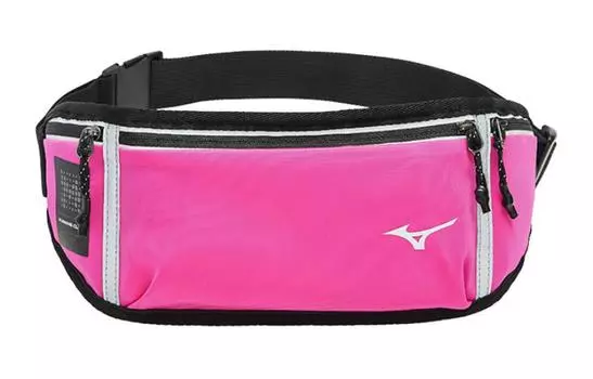 Mizuno Сумка через плечо из полиэстера серии PERFORMANCE, поясная сумка, обычная, унисекс, цвет "Сказочный розовый"