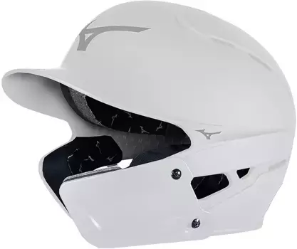 Mizuno Youth B6 Бейсбольный/Тибольный шлем с защитой челюсти, белый