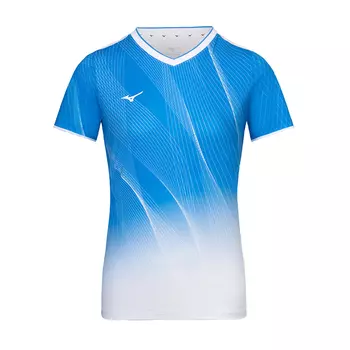 Mizuno Женская одежда для бадминтона, небесно-голубой/оранжевый, красный/фиолетовый