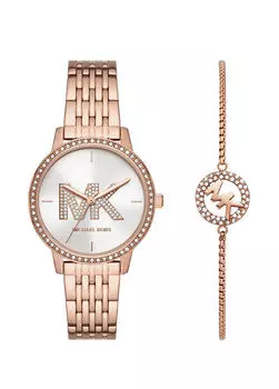Mk1052Set комплект женских наручных часов и браслета Michael Kors, розовый