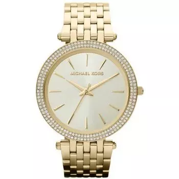 Mk3191 часы darci с блестящим циферблатом и безелем с кристаллами Michael Kors, золото